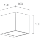L&L LUCE E LIGHT - KOCCA1.1 8.5W 230VAC 4000K 10 GRI