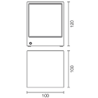 L&L LUCE E LIGHT - KOCCA1.2 7W 230VAC 3000K 140 BIA