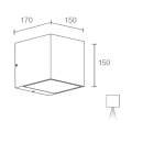 L&L LUCE E LIGHT - KOCCA3.1 12W 230VAC 3000K DIF BIA