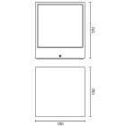 L&L LUCE E LIGHT - KOCCA3.1 18W 230VAC 3000K 30 GRI