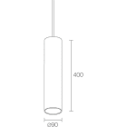 L&L LUCE E LIGHT - KORA3.0 21W 230VAC 2700K 39 BIA KR3010FMB