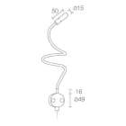 L&L LUCE E LIGHT - WALL1 2.5W 230VAC 3000K DOR D8X400