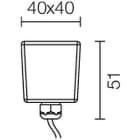 L&L LUCE E LIGHT - ICE LED1.0 1W 350MA 3000K DIF VETRO LE10115DAV