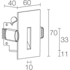 L&L LUCE E LIGHT - LINE1.1 2W 500MA 4000K DIF BIA LN11129AB