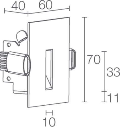 L&L LUCE E LIGHT - LINE1.1 2W 500MA 4000K DIF BIA LN11129AB