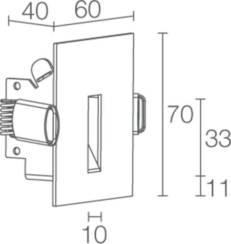 L&L LUCE E LIGHT - LINE1.1 2W 500MA 4000K DIF BIA