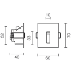 L&L LUCE E LIGHT - LINE1.1 2W 500MA 4000K DIF SAT LN11129AS