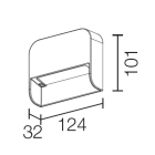 L&L LUCE E LIGHT - LIRA1.0 6W 230VAC 3000K ASIM GRI LR10105AF