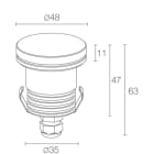 L&L LUCE E LIGHT - LITUS1.0HC 700MA 2W 3000K 13 VETRO LT101015SNV