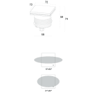 L&L LUCE E LIGHT - LITUS2.5 24VDC 7W 3000K 17 VETRO LT250205SNV