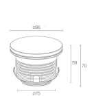 L&L LUCE E LIGHT - LITUS5.4HC 24VDC 13W 3000K DIFF VETRO LT540115DNV
