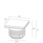 L&L LUCE E LIGHT - LITUS5.5 24VDC 10W 4000K 38 VETRO LT550009LNV