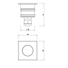 L&L LUCE E LIGHT - BRIGHT MINI1.1 1.2W 24V 40K DIF INOX MB11009DI