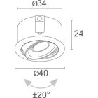L&L LUCE E LIGHT - ESEM MINI 1.1 2W 500MA 4000K 27 BIANCO