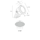 L&L LUCE E LIGHT - MOBYP2.0 25W 24VDC 4000K 31X61 INOX