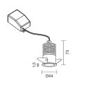 L&L LUCE E LIGHT - TURIS MINI1.1 5.5W 230VAC 3000K DIF BIA MT11115DB