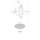 L&L LUCE E LIGHT - MOBY2.0 25W 24VDC 3000K 59 INOX MY20005LI