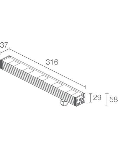 L&L LUCE E LIGHT - NEVA MINI1 24VDC 13W 30 ALL 30K 316 NV01015MA