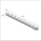 L&L LUCE E LIGHT - NEVA1.0 18W 24VDC 3000K 30 616MM NV10005MA