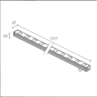 L&L LUCE E LIGHT - NEVA1.2 45W 24VDC 2700K 45 1517MM NV1200FLA