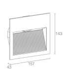 L&L LUCE E LIGHT - PASITO1.1 8W230VAC 30K 150X90ASIM BIA