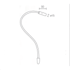 L&L LUCE E LIGHT - WALL3 2.5W 230V 3000K DOR D8X400MM
