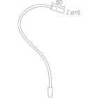 L&L LUCE E LIGHT - WALL3 2.5W 230V 3000K SAT D8X500MM