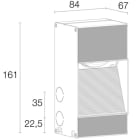 L&L LUCE E LIGHT - PASITO MINI1.0 6W 230VAC 30K 150X90BIA PM1010000050AE