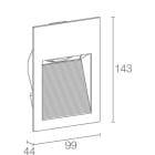 L&L LUCE E LIGHT - PASITO MINI1.1 6W 230VAC 30K 150X90B PM111005AE