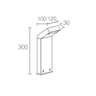 L&L LUCE E LIGHT - PLIN1.0 12W 230VAC 4000K DIF BIA 300MM PN10109AE