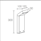 L&L LUCE E LIGHT - PLIN1.0 12W 230VAC 4000K DIF CORT 300MM PN10109AT