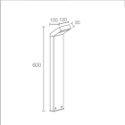 L&L LUCE E LIGHT - PLIN1.1 12W 230VAC 3000K DIF BIA 600MM