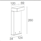 L&L LUCE E LIGHT - PLIN2.0 12W 230VAC 4000K DIF ANTR 260MM