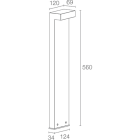 L&L LUCE E LIGHT - PLIN2.1 12W 230VAC 3000K DIF ANTR 560MM PN21105AH