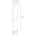 L&L LUCE E LIGHT - PLIN2.2 12W 230VAC 4000K DIF BIA 760MM