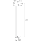 L&L LUCE E LIGHT - PLIN3.1 24W 230V 3000K ASIM COR