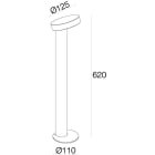 L&L LUCE E LIGHT - PLIN4.2 8W 230VAC 3000K DIFF ANTR 820MM