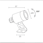 L&L LUCE E LIGHT - SPOT1.6 316L 2W 24VDC 4000K 40 INOX