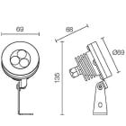 L&L LUCE E LIGHT - SPOT2.0 316L 6W 500MA 3000K 38 INOX
