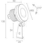 L&L LUCE E LIGHT - SPOT2.0 316L 6W 500MA 3000K 10 INOX PW20325SAI