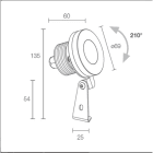 L&L LUCE E LIGHT - SPOT2.6 316L 6W 24VDC 5000K 38 INOX