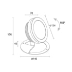 L&L LUCE E LIGHT - SPOT3.0 316L 12W 24VDC 5000K 40 INOX PW30620LAI