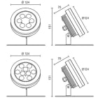 L&L LUCE E LIGHT - SPOT3.0 316L 18W 500MA RGB 40 INOX PW30926LAI