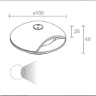 L&L LUCE E LIGHT - RONDO1.1 2W 24VDC 4000K RAD ANTR