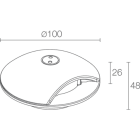 L&L LUCE E LIGHT - RONDO1.2 4W 24VDC 4000K RAD ANTR RD12009AH