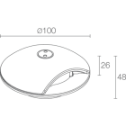 L&L LUCE E LIGHT - RONDO1.2 4W 24VDC 4000K RAD CORT RD12009AT