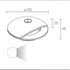 L&L LUCE E LIGHT - RONDO2.1 2W 24VDC 3000K RAD ANTR