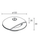 L&L LUCE E LIGHT - RONDO2.1 2W 24VDC 3000K RAD MICROSAB