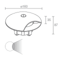 L&L LUCE E LIGHT - RONDO3.1 3W 230VAC 3000K RAD MICROSAB RD31105AI