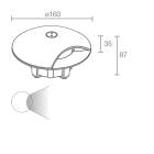 L&L LUCE E LIGHT - RONDO3.1 3W 230VAC 3000K RAD MICROSAB
